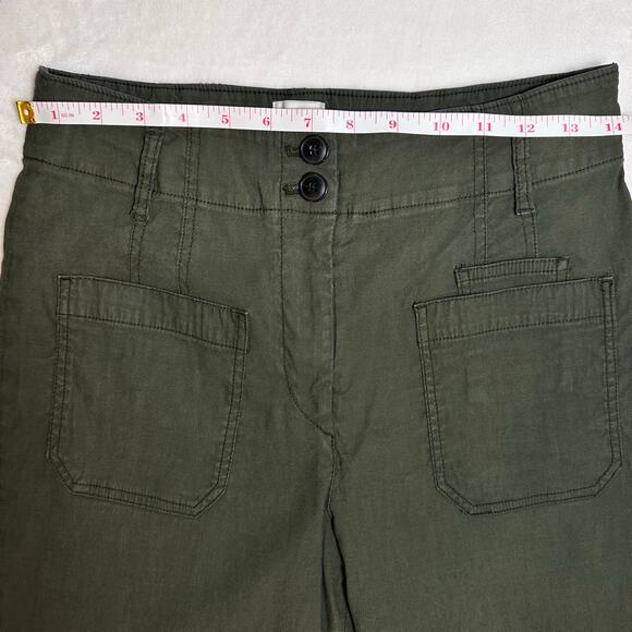 Maeve The Junie Jean High Rise Wide Leg Pants, Green, Size 30 | Anthropologie - Picture 9 of 13